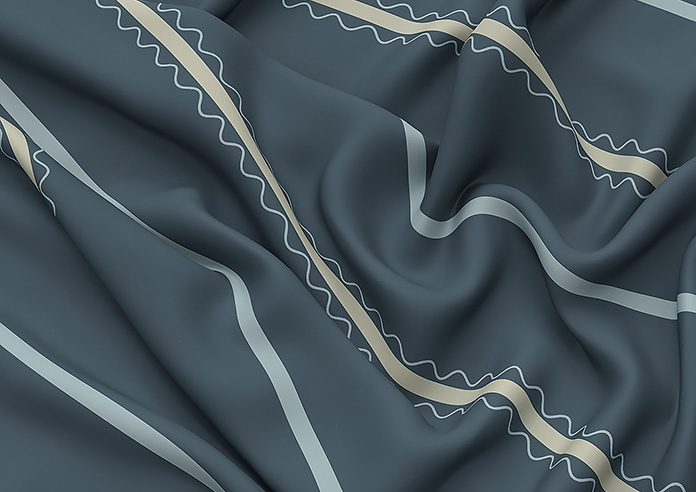 The British Stripe Co. Alfred, Polzeath No.1 - Roman Blind - Image 4